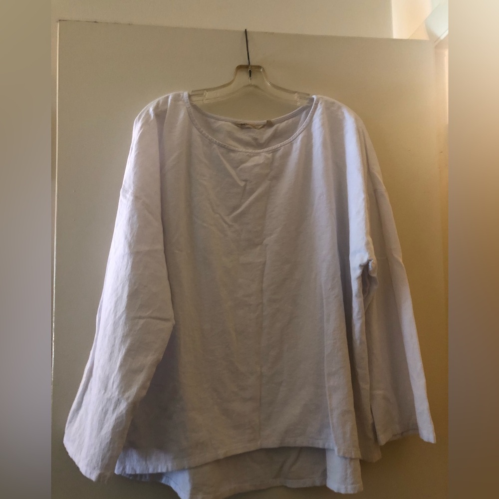 Soft Surroundings Cotton Gauze top. Size XL White